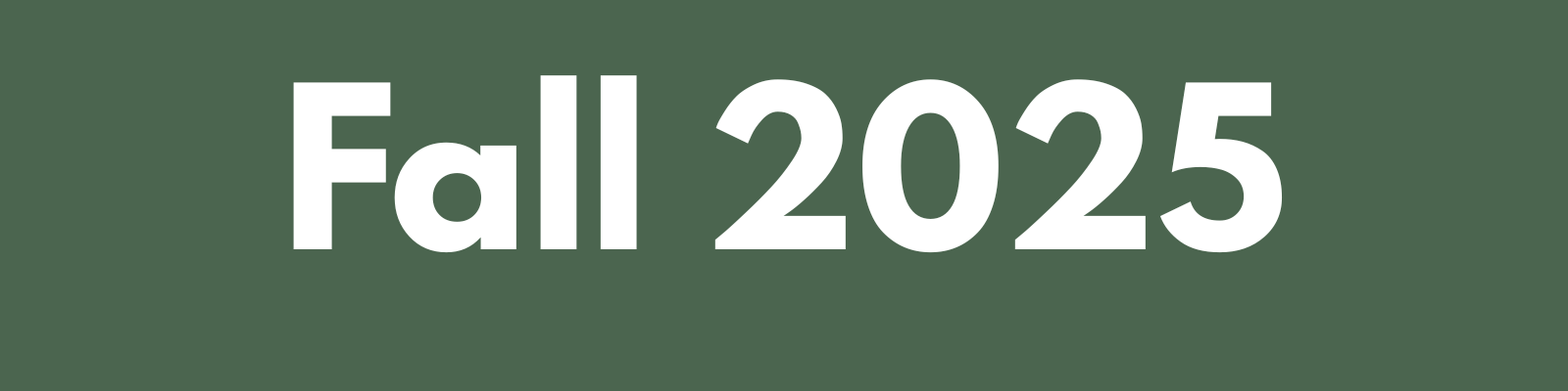 Fall 2025